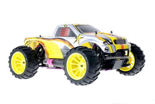 Himoto 1:10 Nitro Truck Grey Yellow